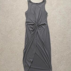 Grey midi dress sz S